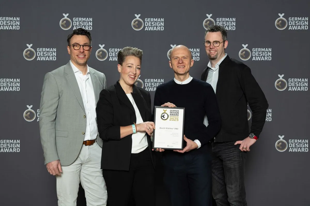 ENTWURFREICH wins GERMAN DESIGN AWARD 2025 for Busch-Wächter PRO – ENTWURFREICH News
