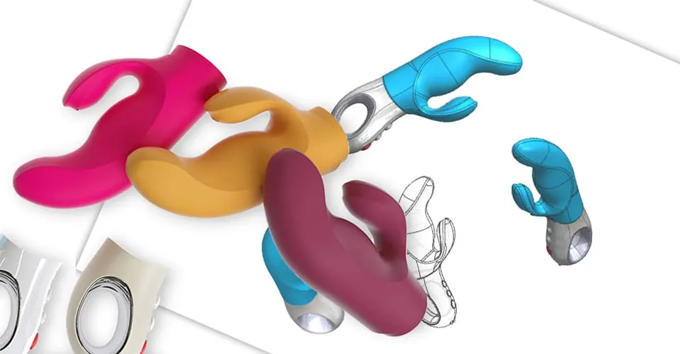MISS BI FunFactory Vibrator Designentwicklung, Farbvarianten und 3D-CAD-Modelle