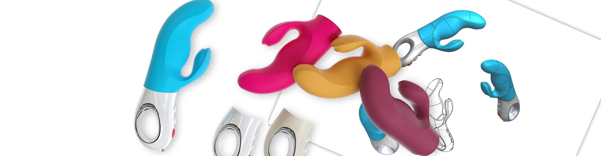 MISS BI FunFactory Vibrator finale Designvarianten und 3D-Modelle in mehreren Farben