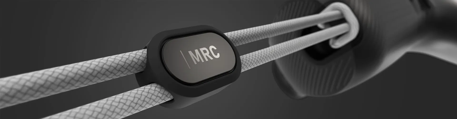 MRC Mixed Reality Controller mit geflochtenem Kabel und Markenclip, breite Detailansicht